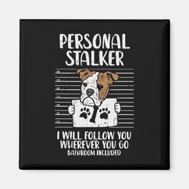 Stalker English Bulldog Fun Magnet (Vorne)
