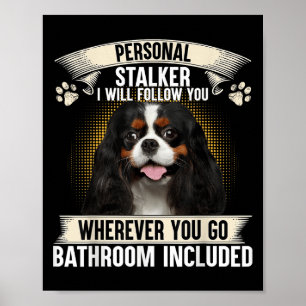 Stalker Ich werde dir folgen Cavalier King Charles Poster