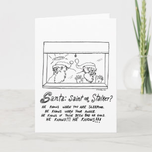 Stalker Santa Feiertagskarte