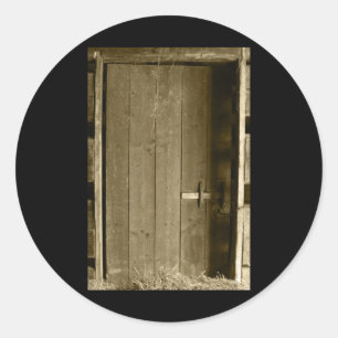 Stall Door Folk Park Tint Vertikale Aufkleber