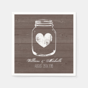 Stall Holz Land schicke Maurer Glas Hochzeitsnapki Serviette