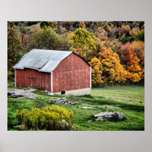 Stall im Herbst - PA Poster