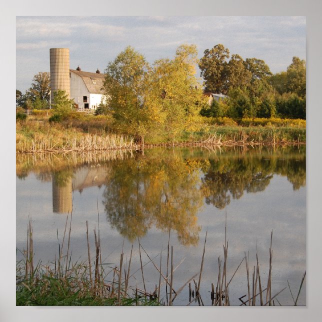 Stall im Wasser Poster (Vorne)