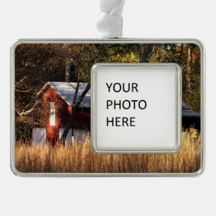Stall im Zentrum von Maryland Rahmen-Ornament Silber