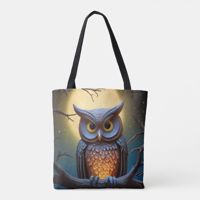 Stall Owl farbig Tasche (Rückseite)