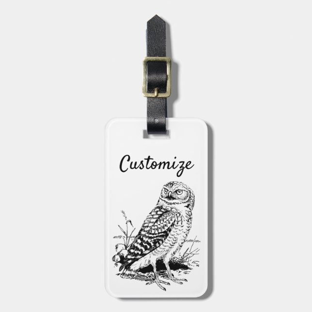 Stall Owl Thunder_Cove Gepäckanhänger (Vorderseite vertikal)