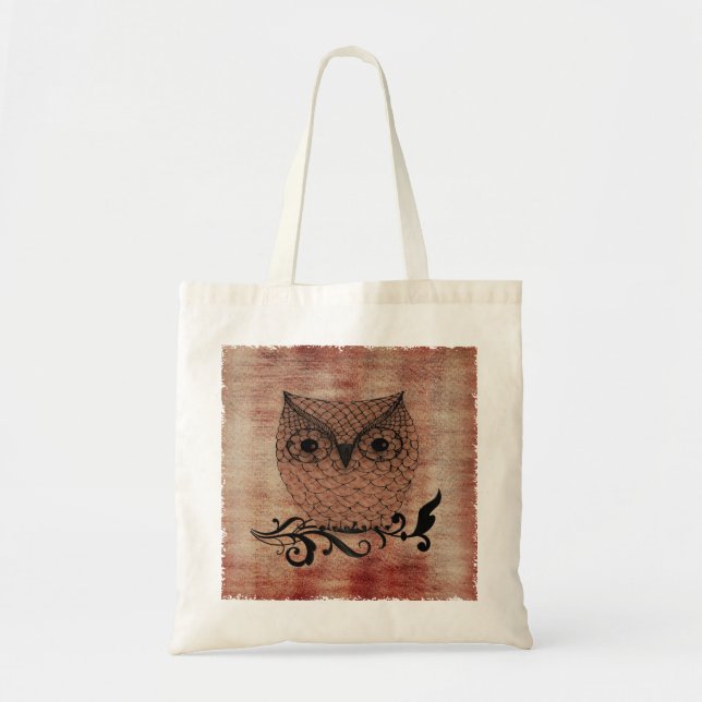 Stall Owl Whimsisches Land Tragetasche (Vorne)