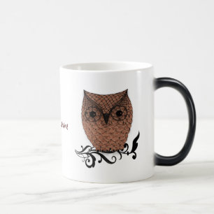 Stall Owl Whimsisches Land Verwandlungstasse