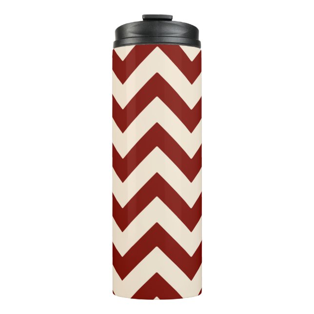 Stall Red Zickzack Thermosbecher (Vorderseite)