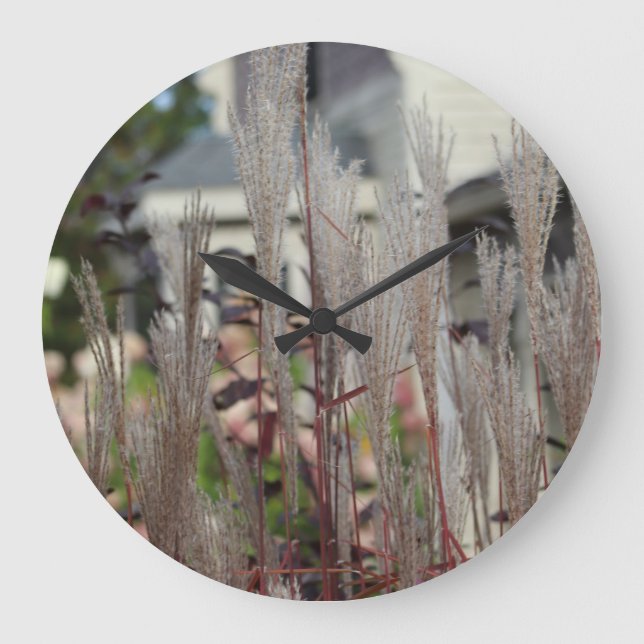 Stall- und Fields-Round-Acrylic-Wall-Uhr Große Wanduhr (Vorderseite)