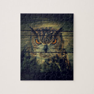 Stall Wood Gothic wild bird Spooky Hoot Uhu