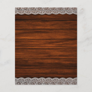 Stall Wood & Lace Borders Scrapbook Paper
