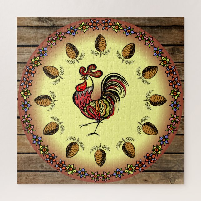 Stall-Zeichen ~ Hex-Zeichen ~ Rooster ~ Pine Conce (Vertikal)