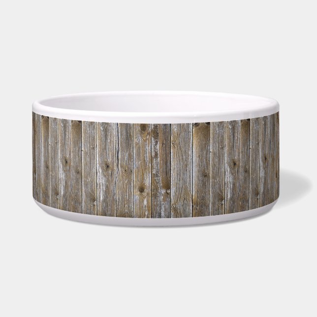 Stallbrett veredelt Holz Rustikales Holz Napf (Vorderseite)