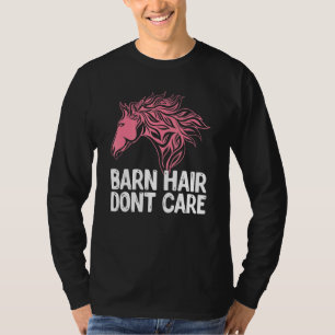 Stallhaar Dont Care Tierpferd T-Shirt