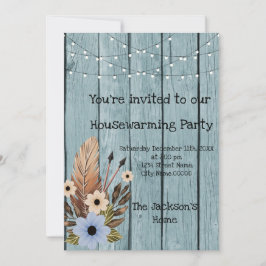 Stallholz Rustikales Eukalyptus-Party Einladung