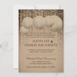 Stallholz unter den Sternen Hochzeitspapier Latter Einladung