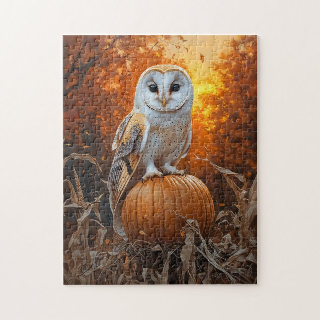 Stallhuhn auf Pumkin Herbst (Vertikal)