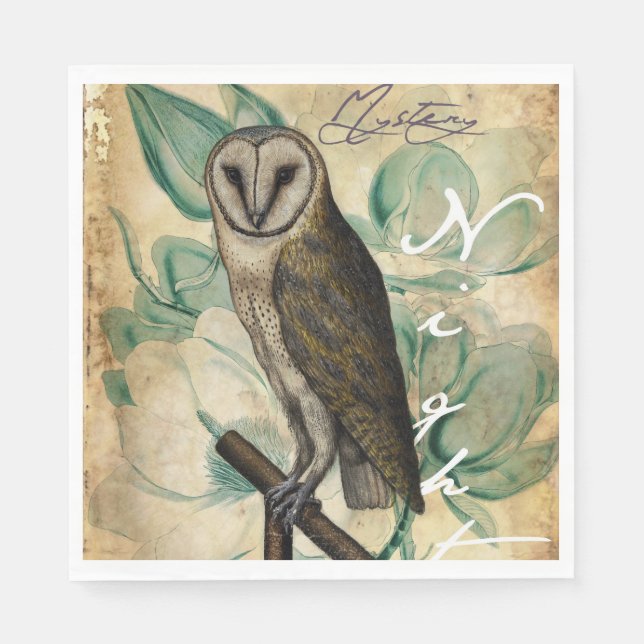 Stallhuhn Vintag Serviette (Vorderseite)
