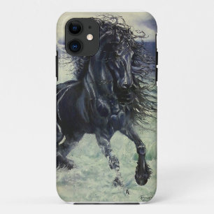 Stallion Schwarzes "des friesischen Sturms" im Case-Mate iPhone Hülle