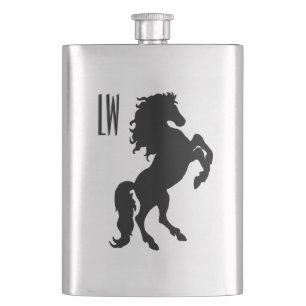 Stallions-Pferdemonogramm Flachmann