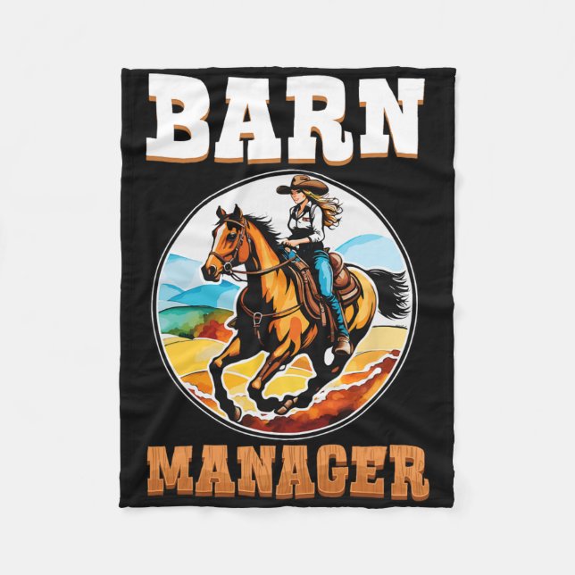 Stallmanager I Reitponyfan Fleecedecke (Vorderseite)