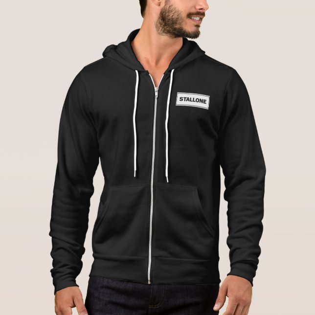 Stallone Black Hoodie (Vorderseite)
