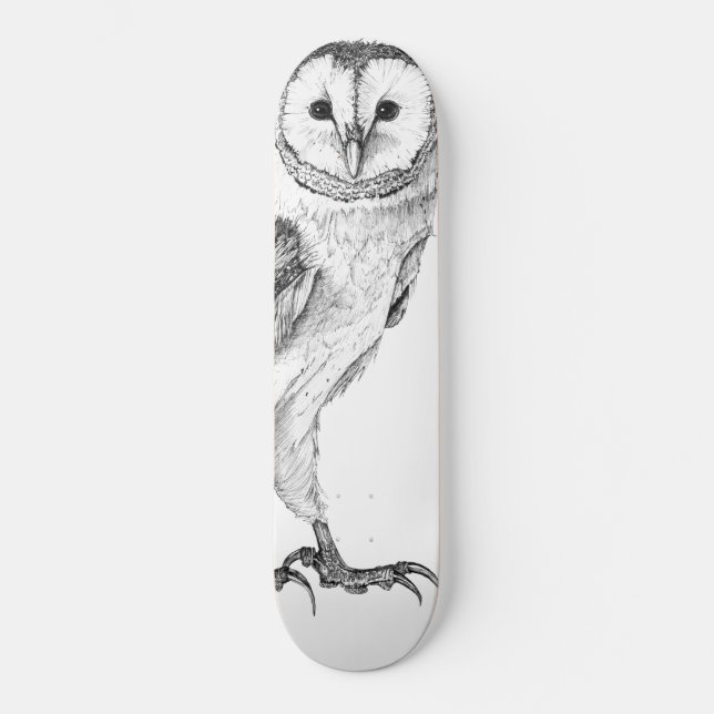 Stallschale - Gezeichnet in schwarzem Pen Skateboard (Vorderseite)