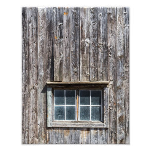 Stallseite mit Fenster Fotodruck