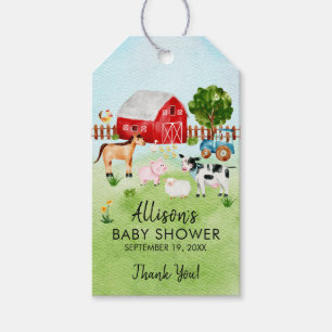 Stalltiere Baby Dusche Gefallen Tag Geschenkanhänger