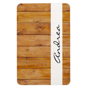 Stallwand, Holz, Holzplatten, Ihr Name Magnet