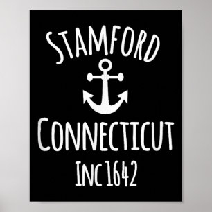Stamford Connecticut Segeln Booten Schifffahrt Boo Poster