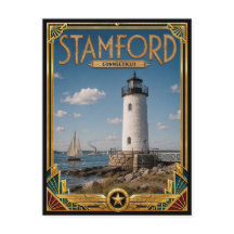 Stamford Connecticut Vintage Art Deco Golden Age