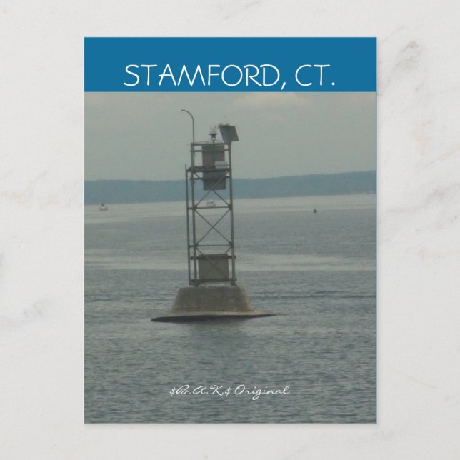 Stamford, Ct Water View Postcard... Postkarte (Vorderseite)