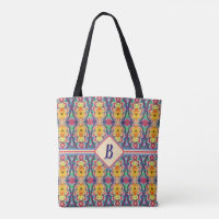Stamm Boho Lila, grün, gelb und orange