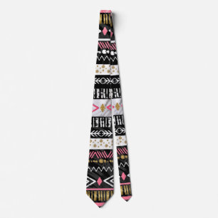 Stamm der Handfarbe Aztec geometrische Gestaltung Krawatte