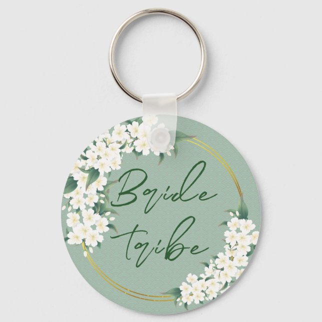 Stamm der Weißen Grünen Blumenbrille Gastgeschenk  Schlüsselanhänger (Vorderseite)