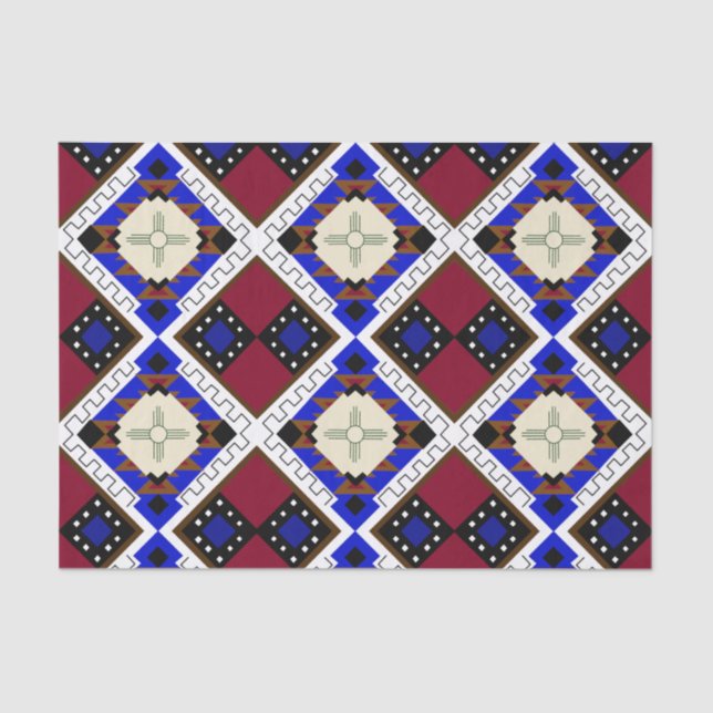 Stamm, Glück, Indianerzie Seidenpapier (Vorderseite)