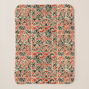 Stamm Maori Kowhaiwhai Koru Neuseeland Muster Sherpadecke