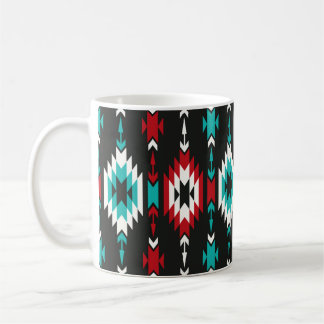 Stamm nahtlos buntes geometrisches Muster. ethnisc Kaffeetasse