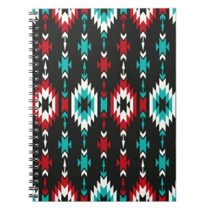 Stamm nahtlos buntes geometrisches Muster. ethnisc Notizblock