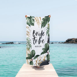 Stamm Tropenblatt & Typografie Strandtuch
