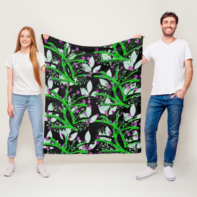 Stamm und Blüten Fleecedecke (Beispiel)