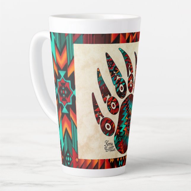 Stammbärenpaw Latte-Tasse Milchtasse (Linke Ecke)
