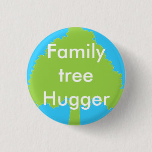 Stammbaum hugger Knopf Button