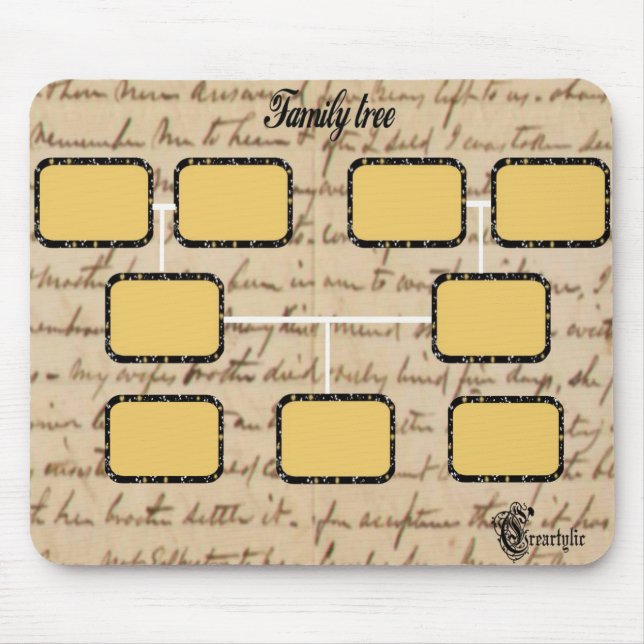 Stammbaum Mousepad (Vorne)