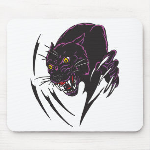 Stammbauweise aus schwarzem Panther Mousepad