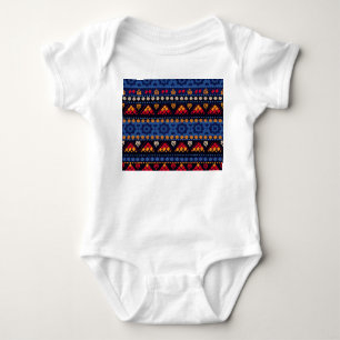 Stammbauweise: Multifunktionales nahtloses Muster. Baby Strampler