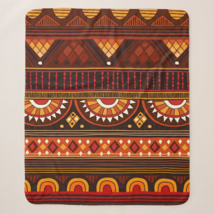 Stammenahtloses Muster. Sherpadecke