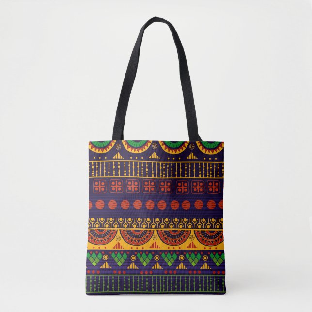 Stammenahtloses Muster.  Tasche (Vorderseite)
